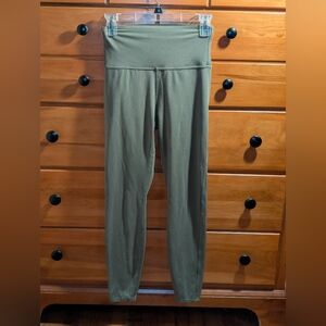 Olive Green High-Waisted Leggings